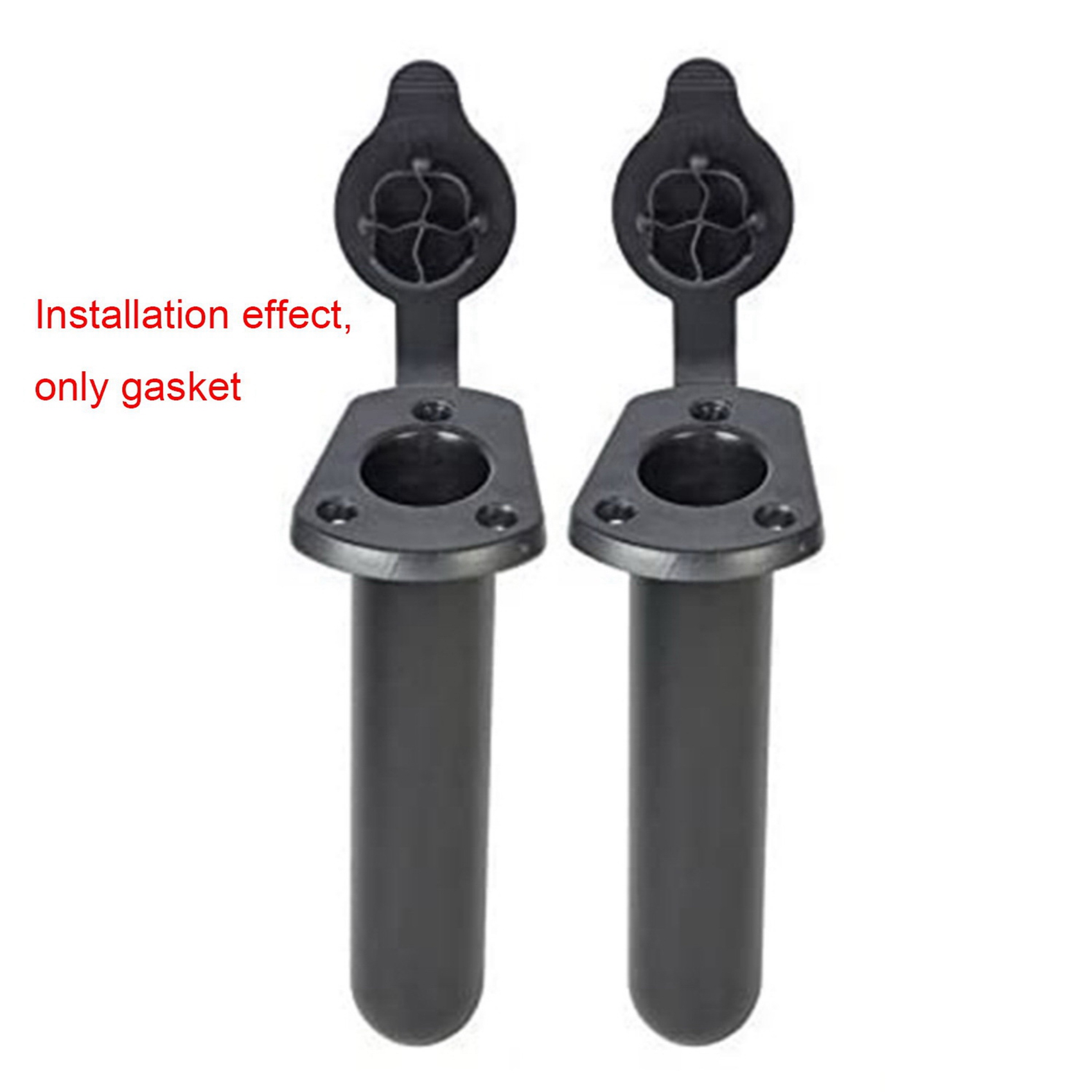 Fishing Kayak Rod Holder - HOES-ชุดปะเก็นและอุปกรณ์ยึดคันเบ็ดตกปลา 4 ชิ้น เหมาะสำหรับติดตั้งแบบฝังในที่ยึดคันเบ็ดบนเรือคายัค อุปกรณ์เสริมสำหรับตกปลา