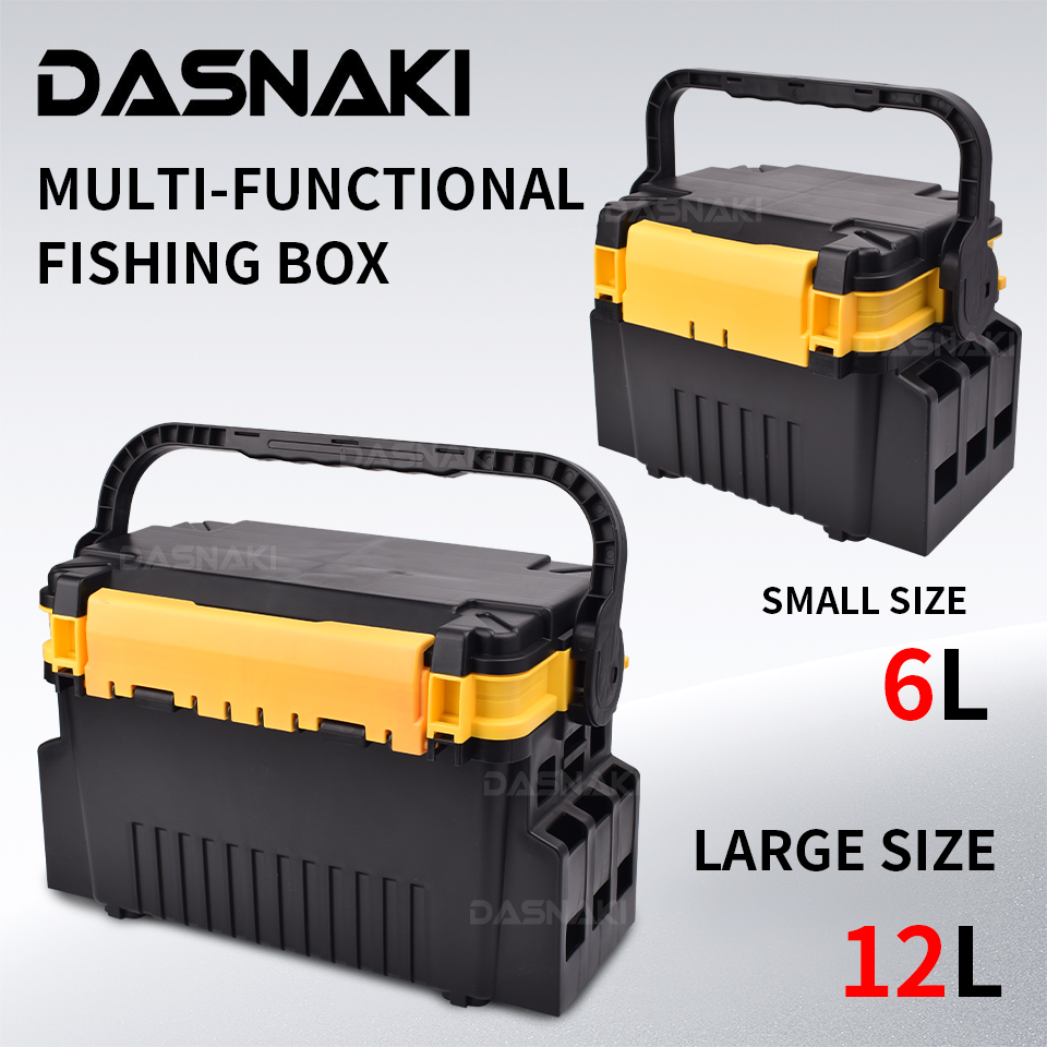 Fishing Kayak Crate - กล่องตกปลา กล่องใส่อุปกรณ์ตกปลาอเนกประสงค์ กล่องเก็บเหยื่อตกปลาแบบถอดได้ ความจุสูง กันน้ำ ปิดผนึกได้ดี