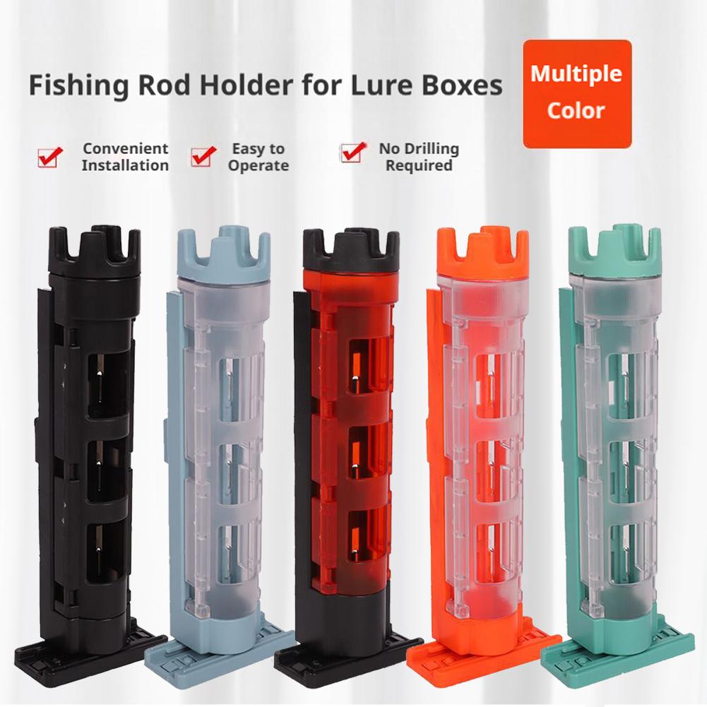 Fishing Kayak Cart - ขาตั้งคันเบ็ดแบบถอดได้ ที่ยึดคันเบ็ด ABS แบบพกพา สำหรับใส่ในถัง กล่องอุปกรณ์ตกปลา