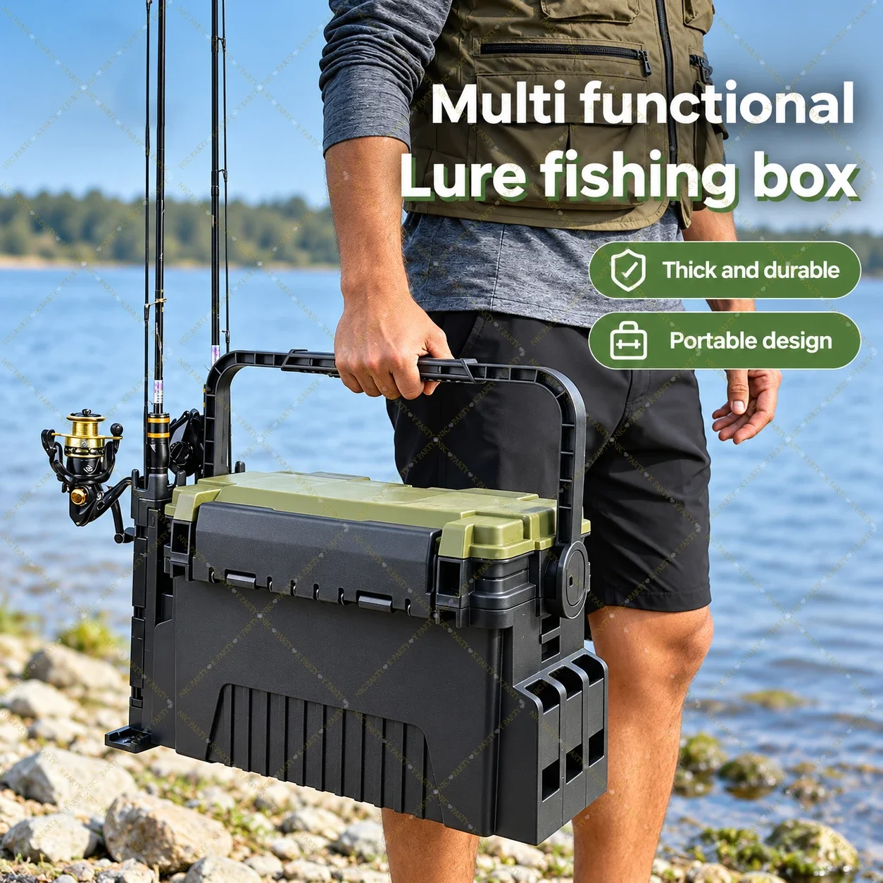 กล่องอุปกรณ์ตกปลาขนาดใหญ่ ความ - Fishing Kayak Crate บทวิจารณ์และราคา